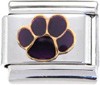 Purple Paw Italian Charm
