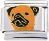 Pug Dog Italian Charm